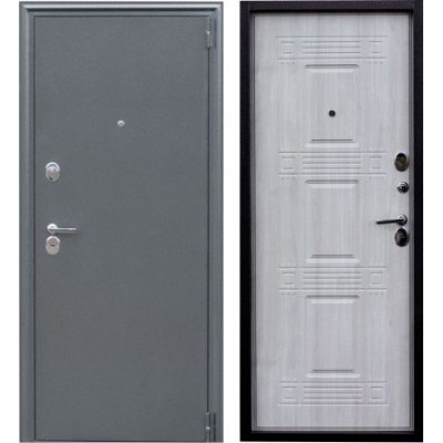 Дверь входная Z-6 Серебро Седой дуб  2 мм Зевс